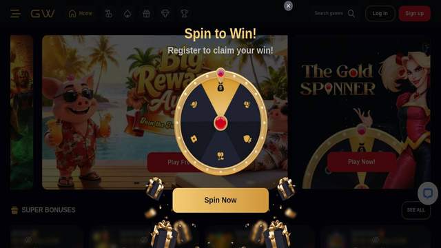 Goldwin casino screenshot